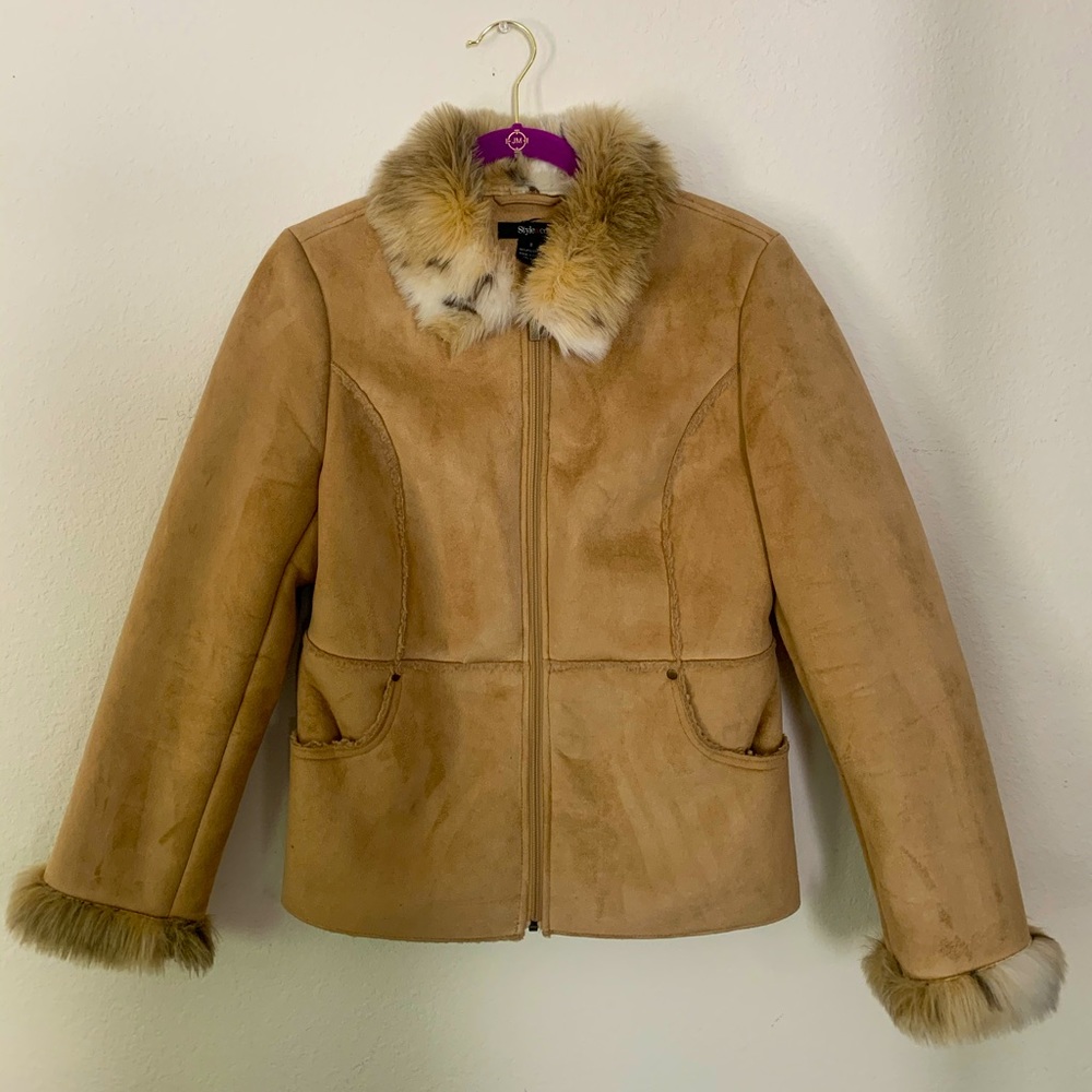Style & Co. fur coat